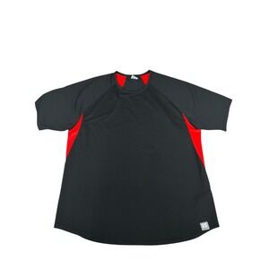 Nike Sphere Dry Men's XL Athletic Shirt Black Red Training Short Sleeve